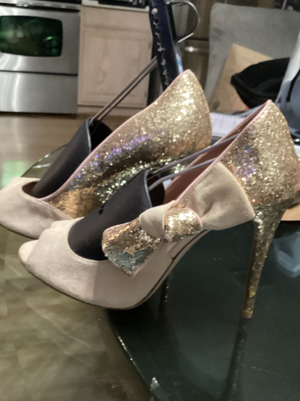 RED Valentino Suede & Glitter - Never WornWomen/Display - size 40/8